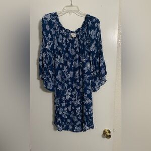 Knox Rose Blue Floral Mini Dress